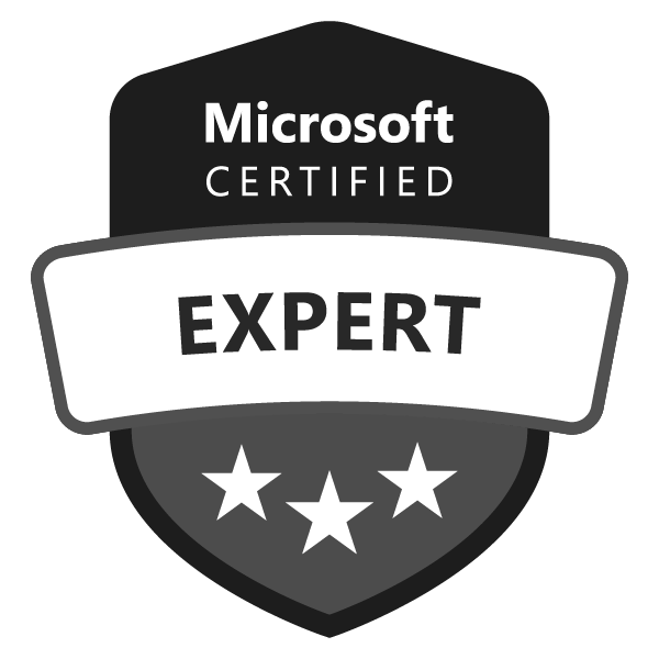 Logo de certification Microsoft expert